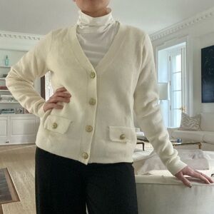 Vineyard Vines Salesman Wool Cropped Cardigan
